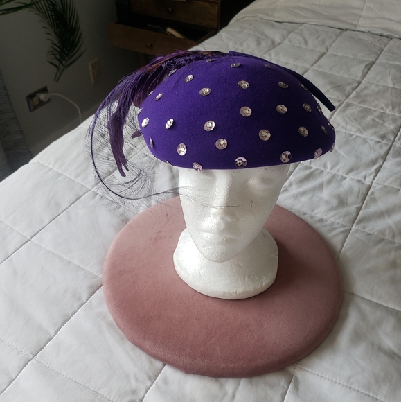 Vintage Chapeau - Deep Purple! - Picture 6 of 6
